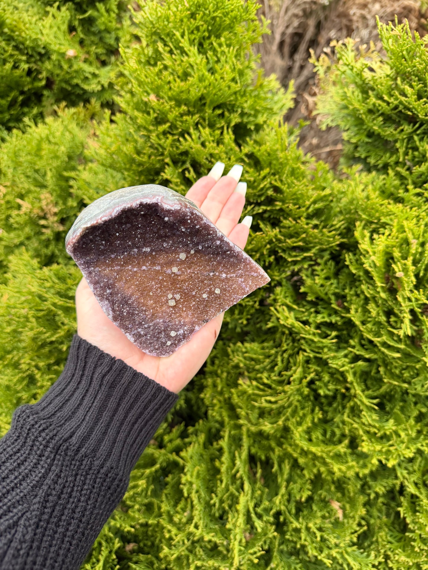 Rainbow Amethyst Cut Base