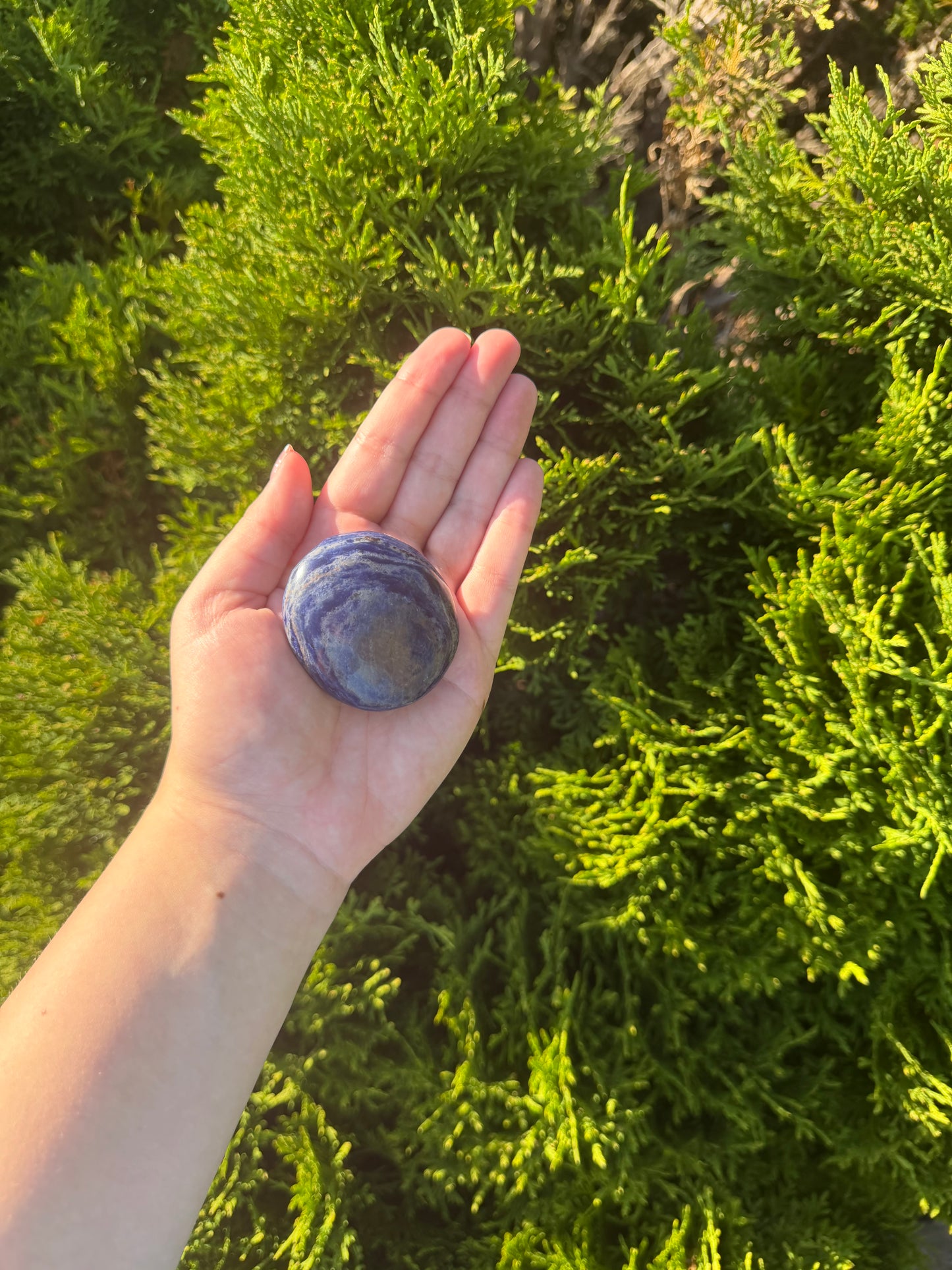 Sodalite Palm Stone