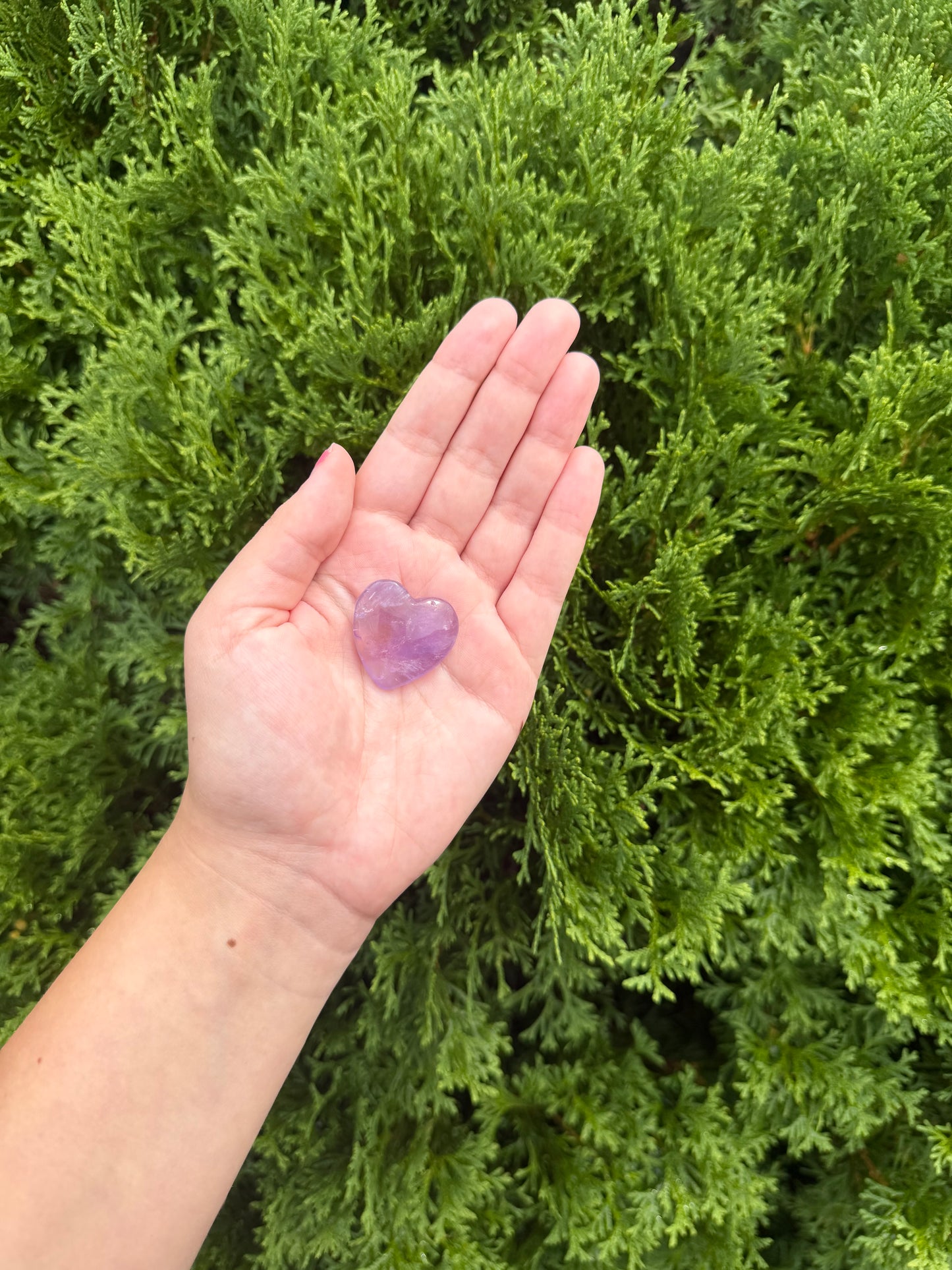 Purple Fluorite Mini Heart