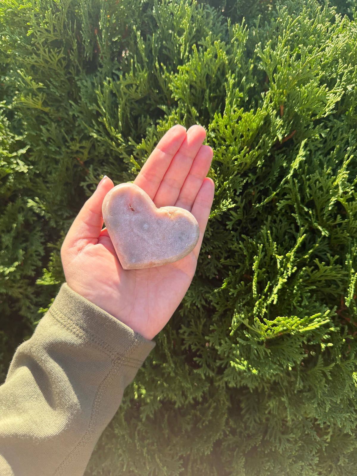 Pink Amethyst Heart