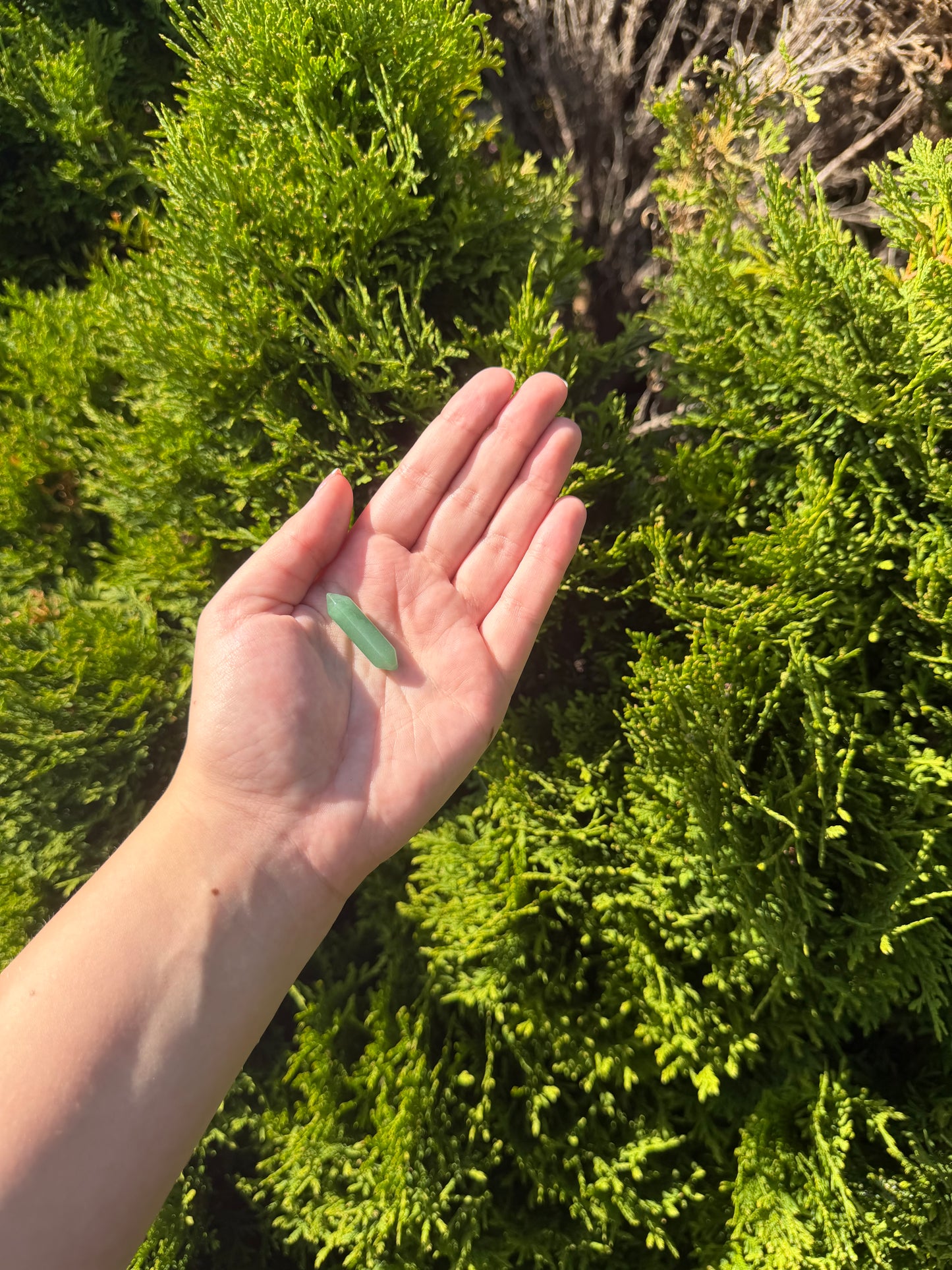 Double Terminated Green Aventurine
