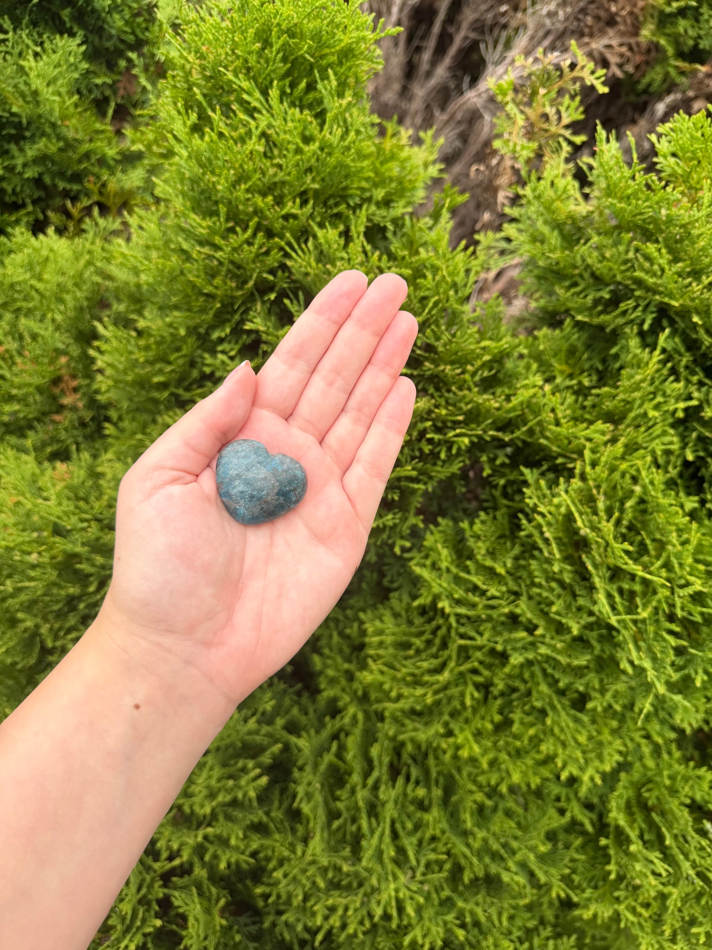 Mini Blue Apatite Heart