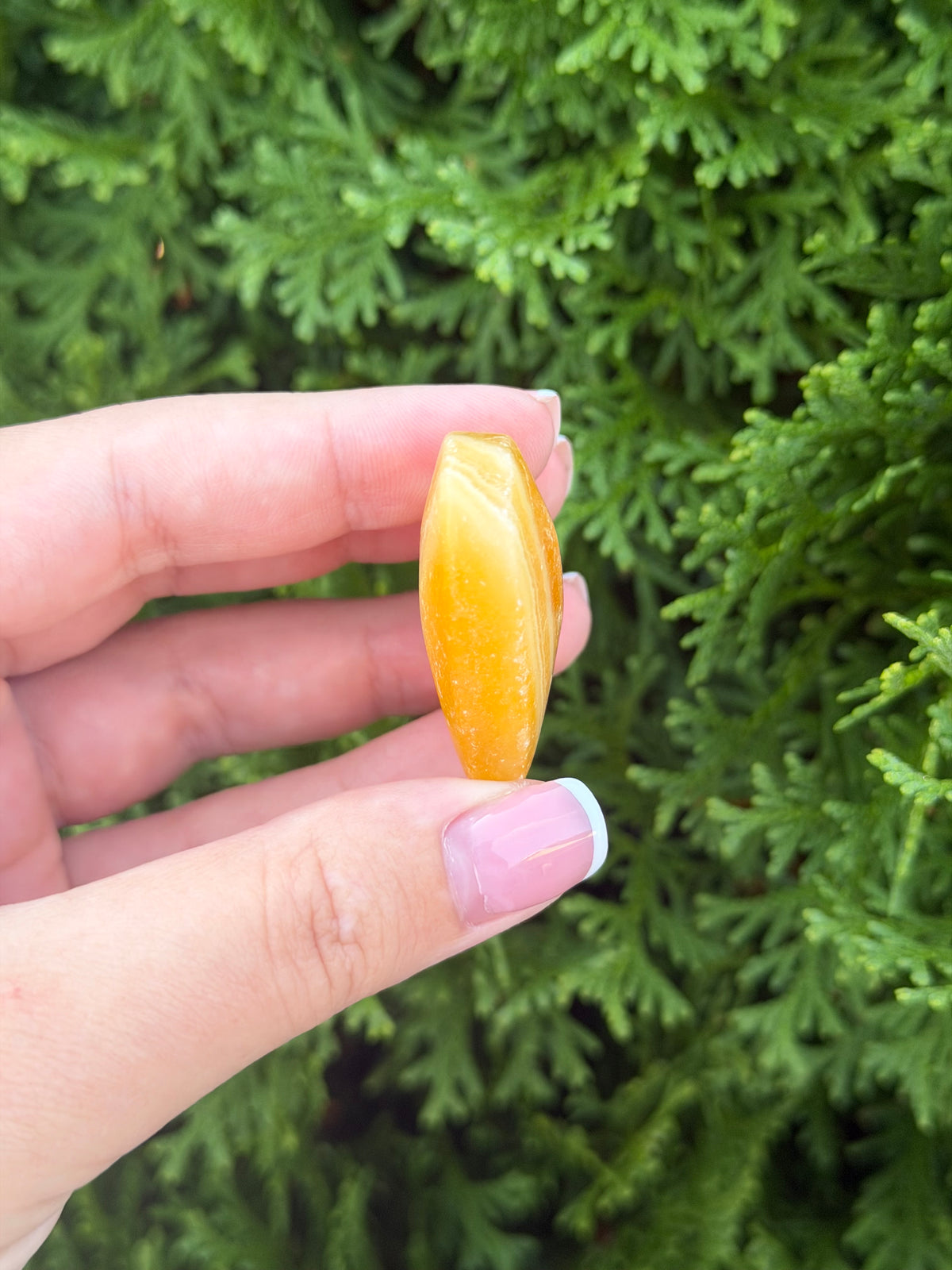 Mini Orange Calcite Heart