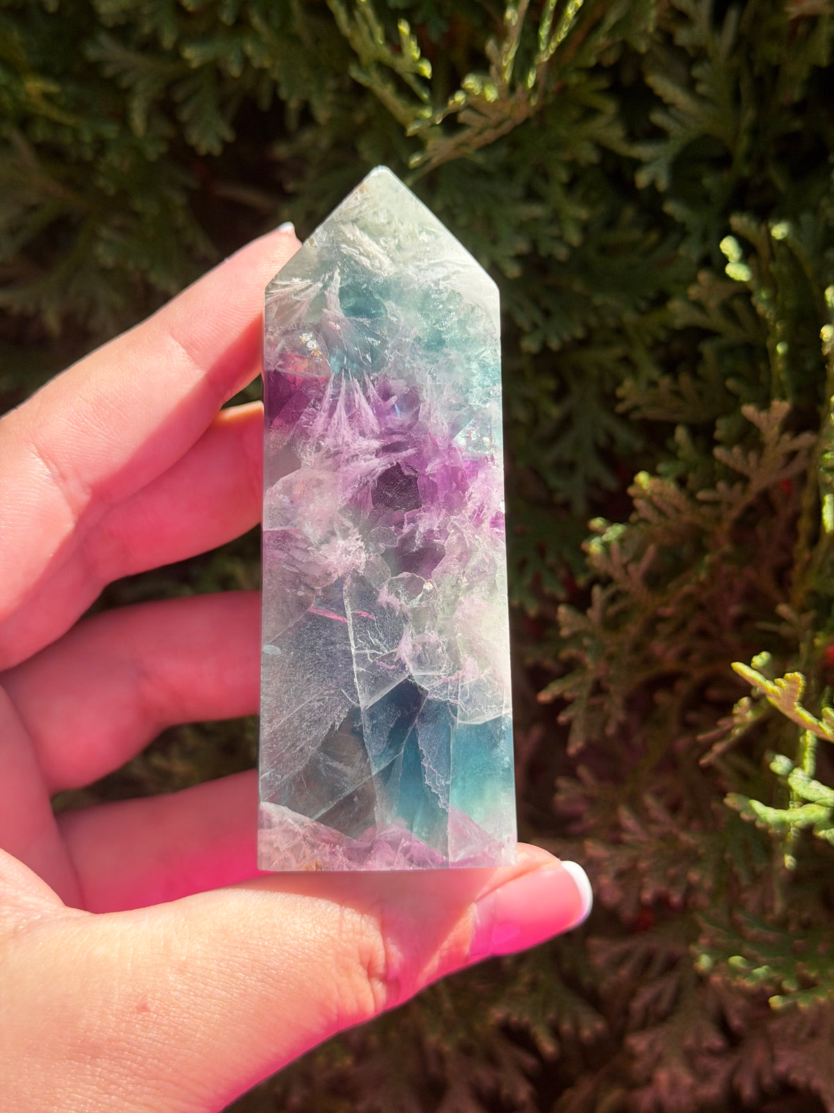 Snowflake Fluorite Tower