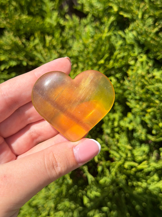 Fluorite Heart D