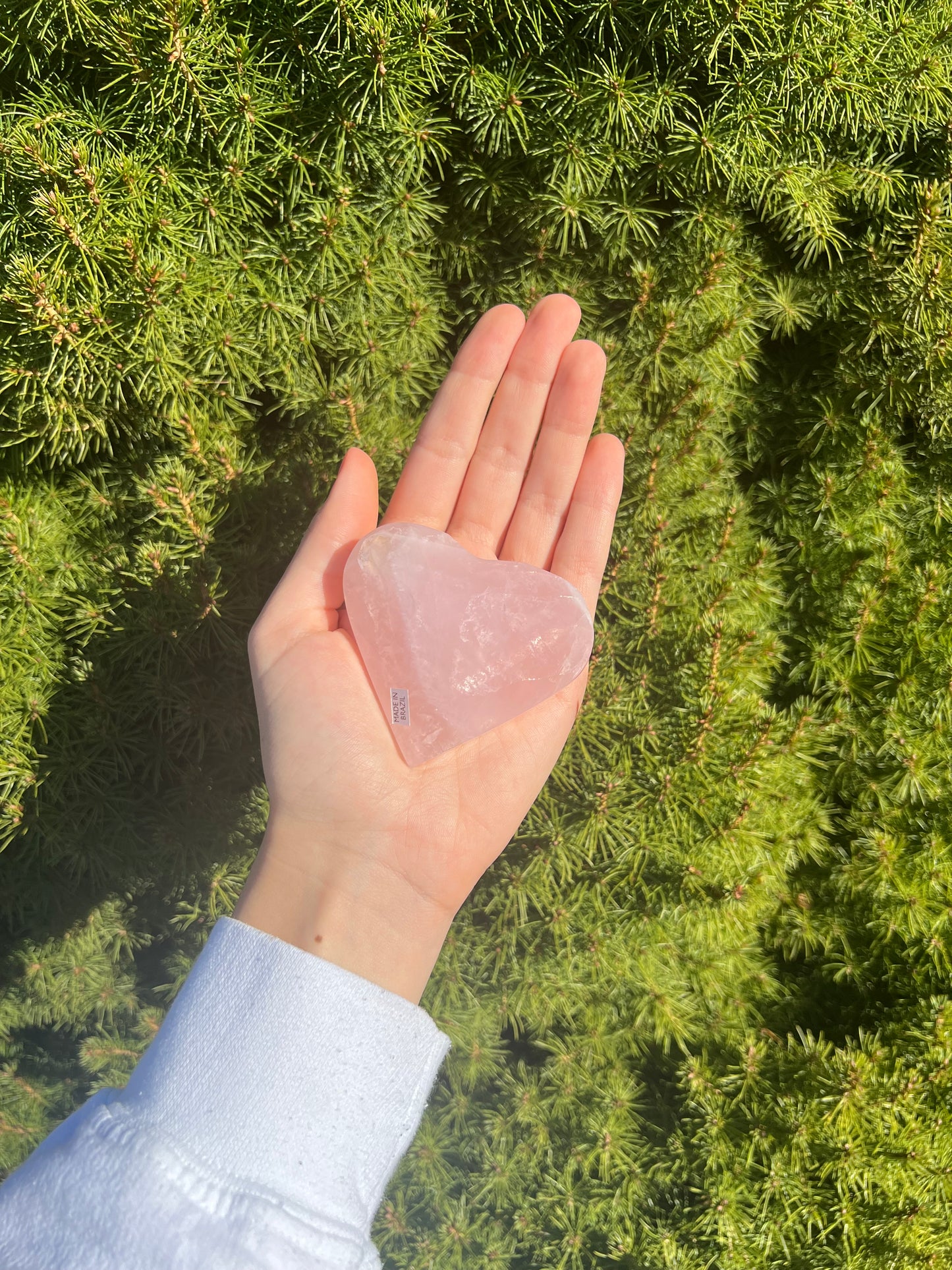 Rose Quartz Heart from Brazil