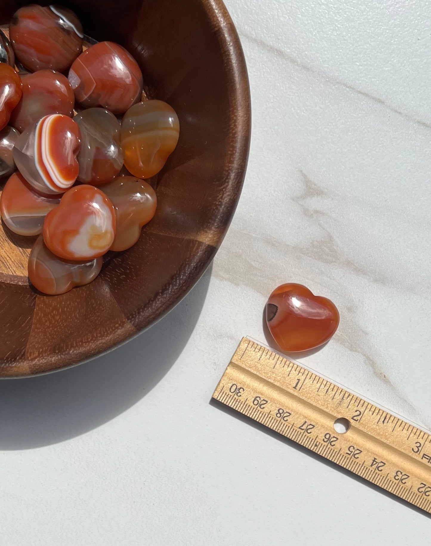 Mini Carnelian Hearts