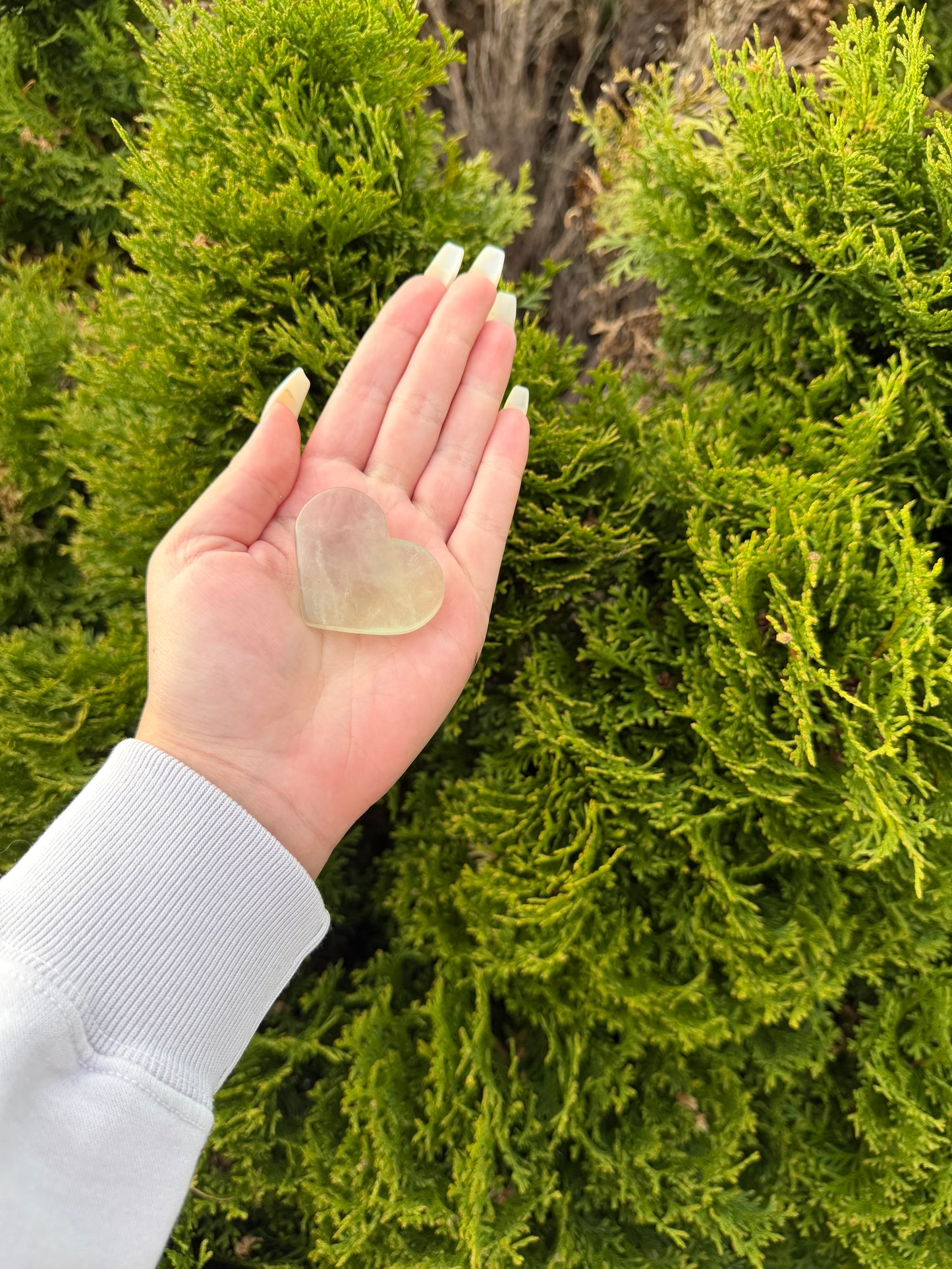 Green Fluorite Heart #1