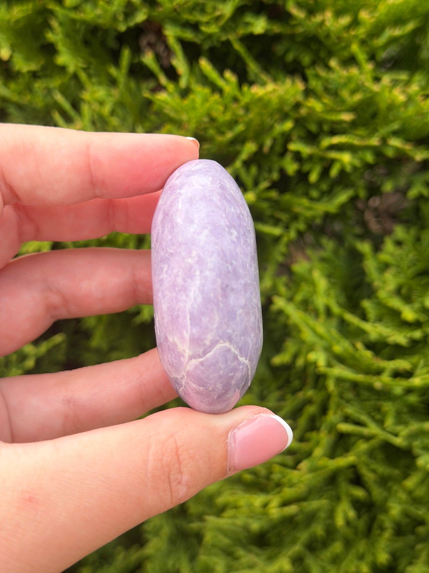 Lepidolite Palm Stone