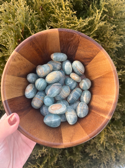 Blue Onyx Tumbled Stones