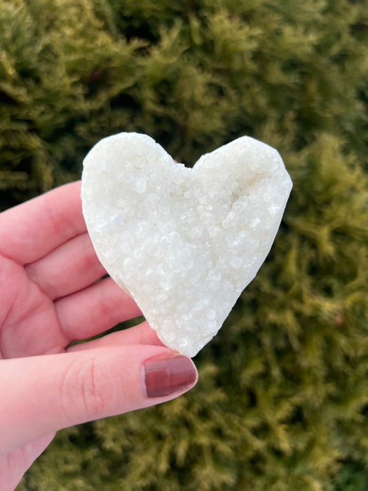 Snow Quartz Heart #1