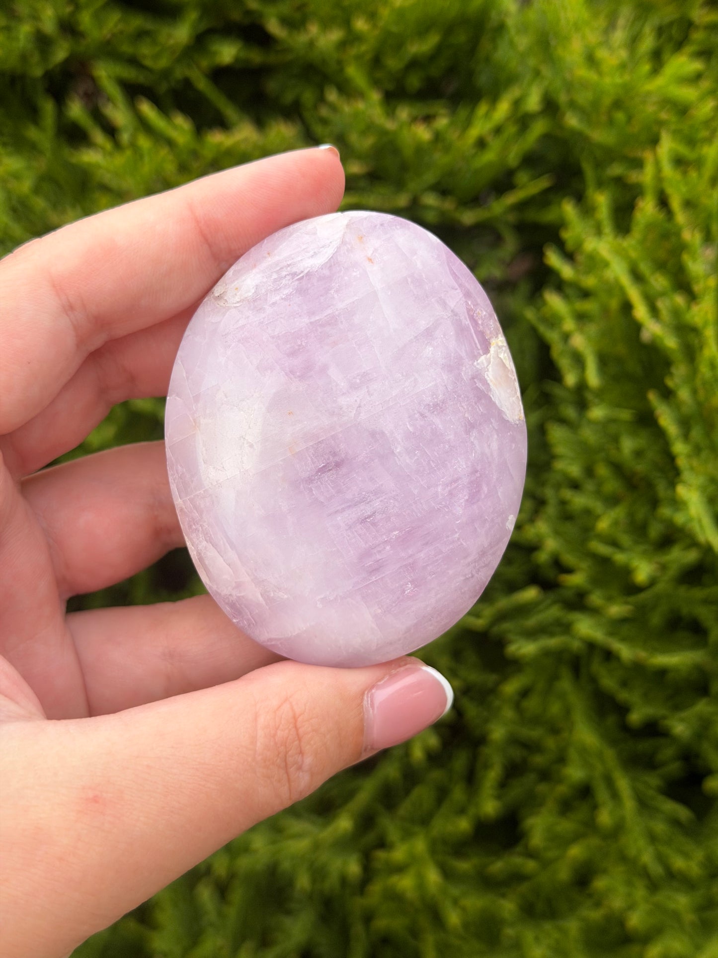 Kunzite Palm Stone