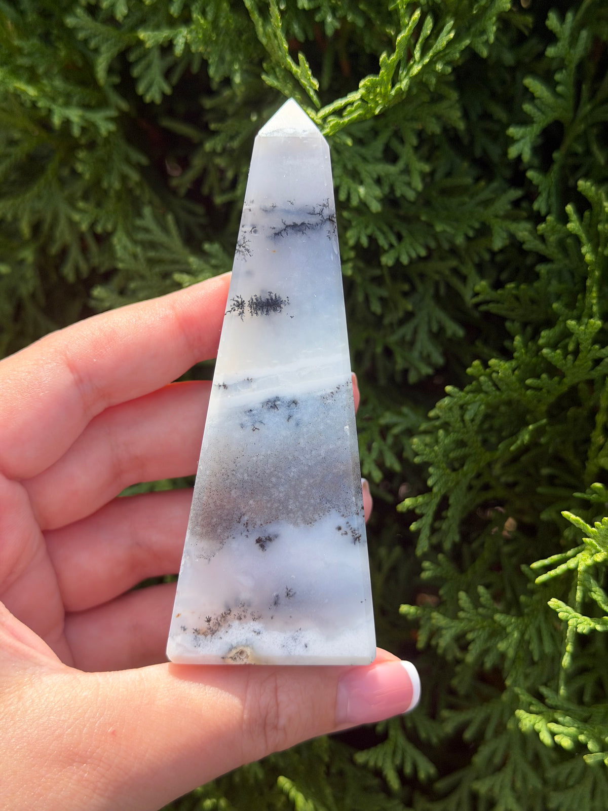 Dendritic Agate Obelisk