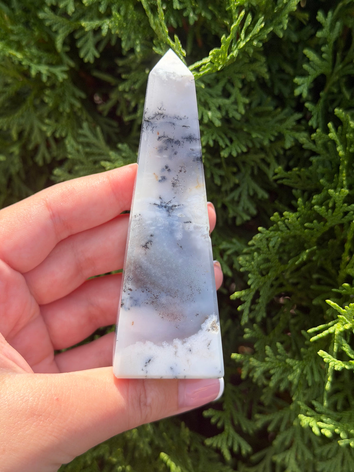 Dendritic Agate Obelisk