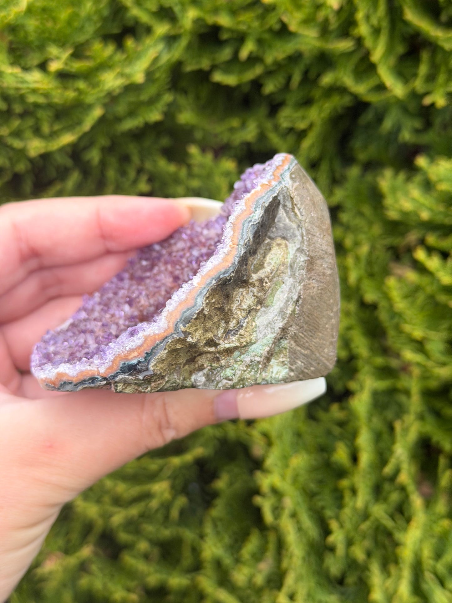 Rainbow Amethyst Cut Base