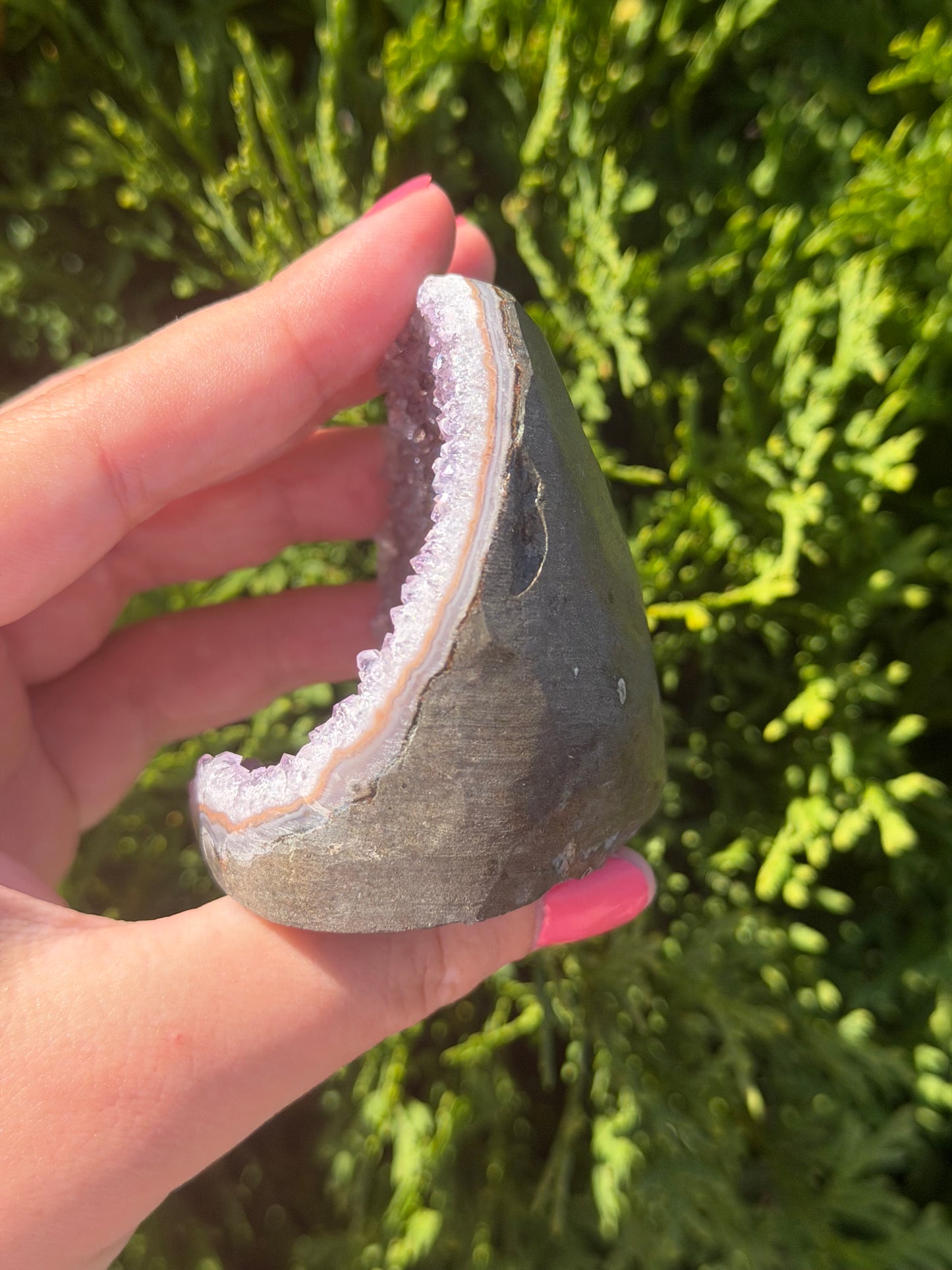 Rainbow Amethyst Cut Base