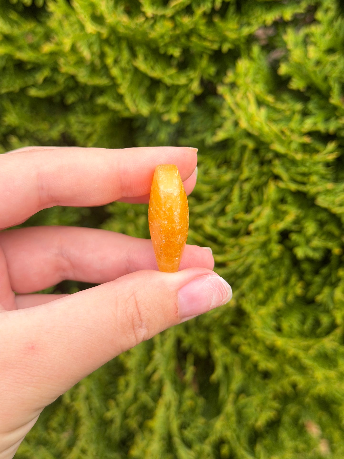Mini Orange Calcite Heart