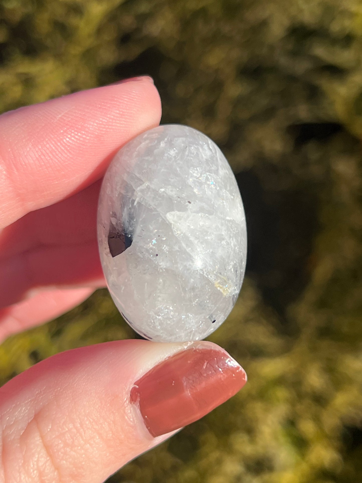 Black Rutilated Quartz Tumbled Stones