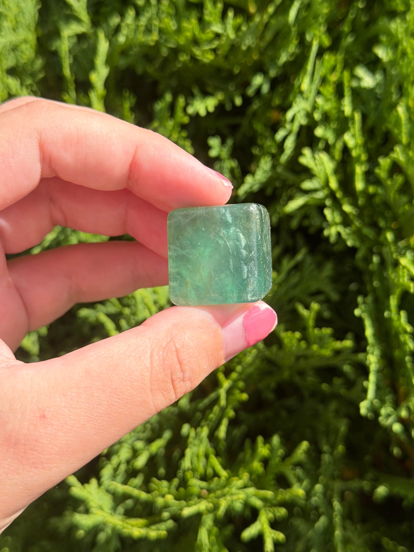 Green Fluorite Cube