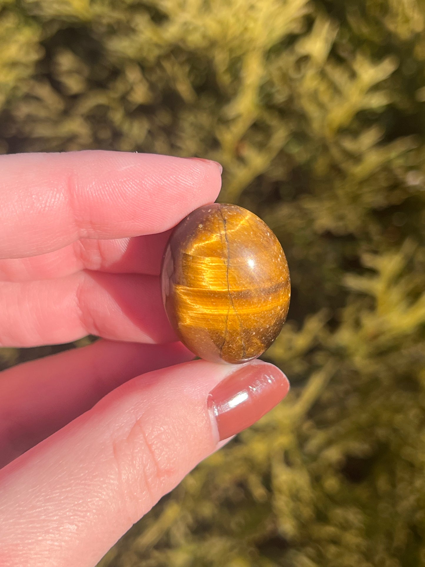 Yellow Tiger’s Eye Tumbled Stone