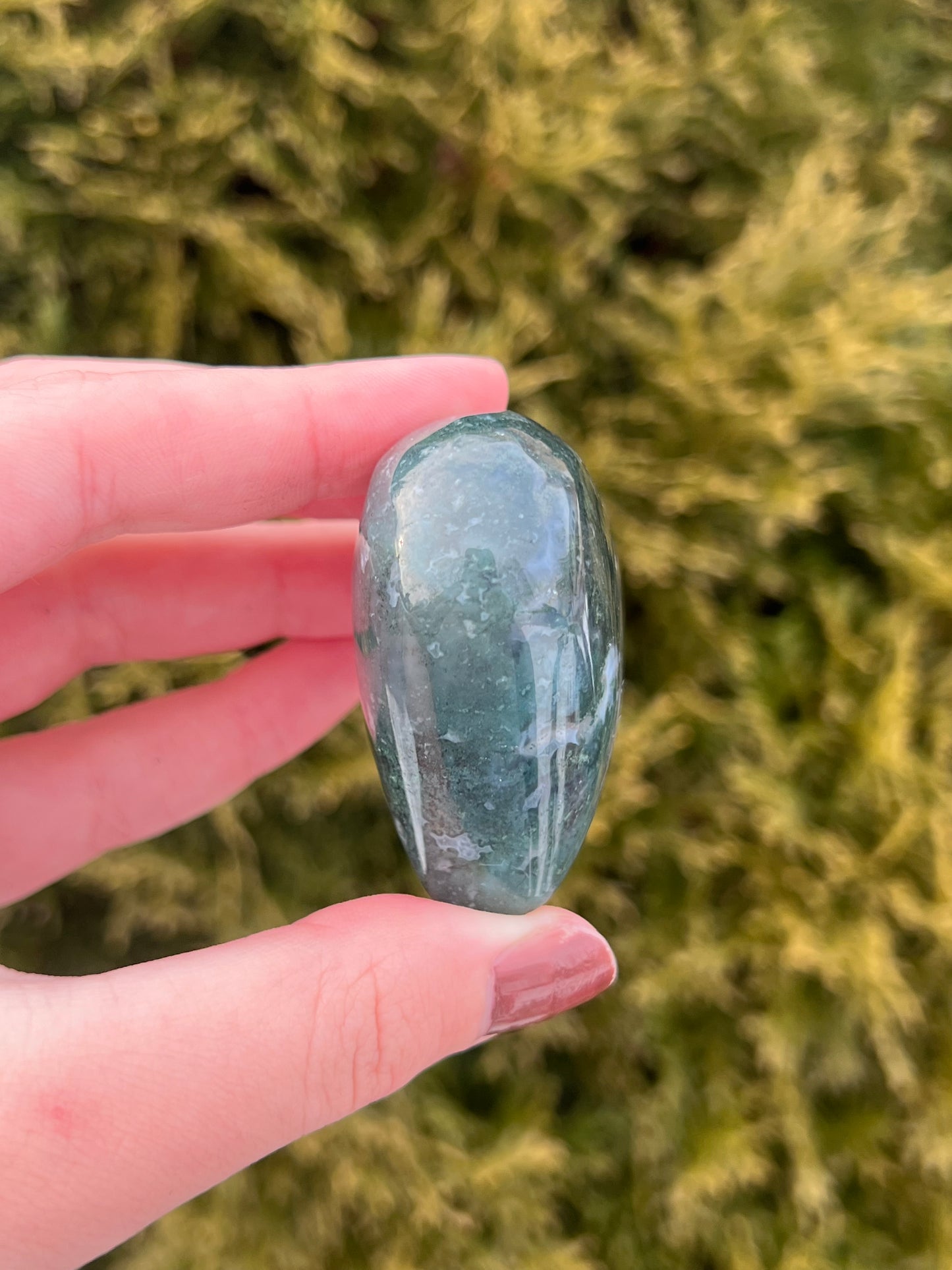 Moss Agate Heart