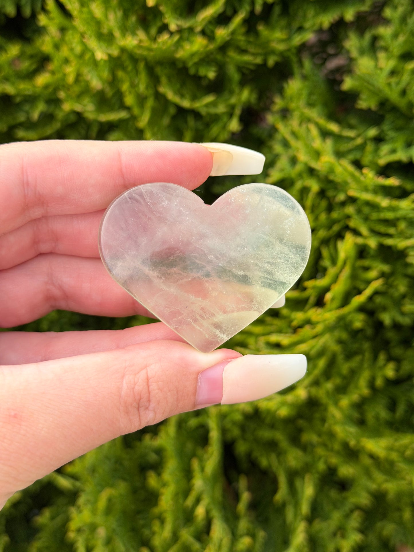 Green Fluorite Heart #1