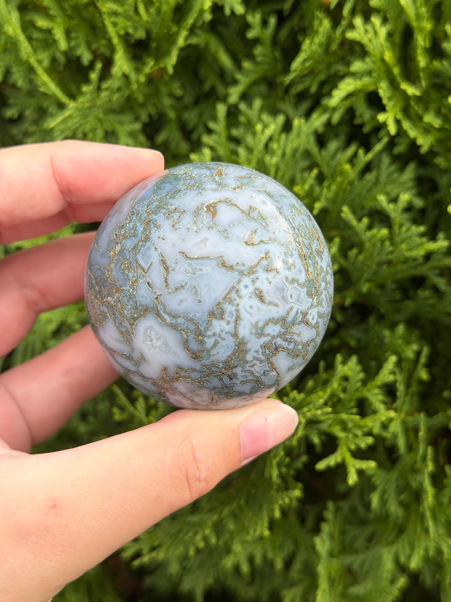Moss Agate Sphere C