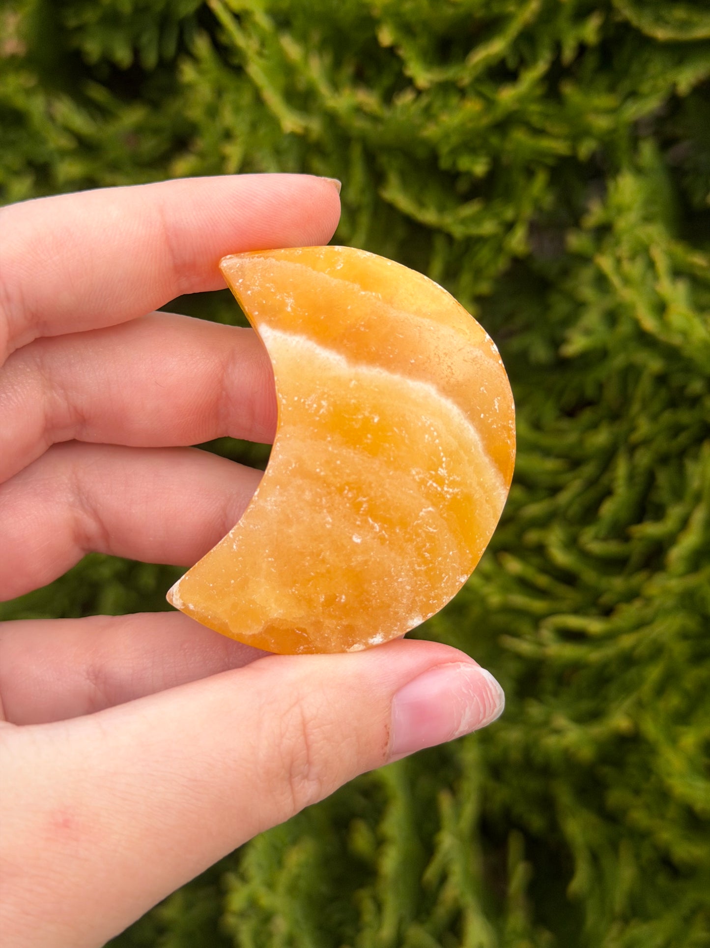 Orange Calcite Moon 2