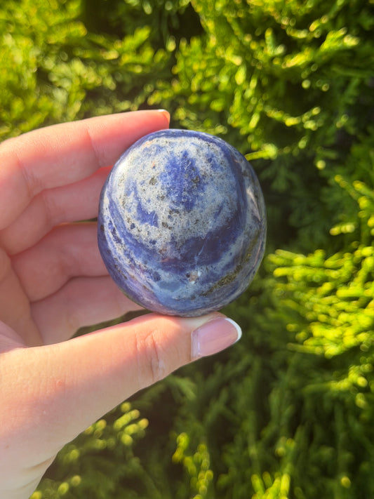 Sodalite Palm Stone