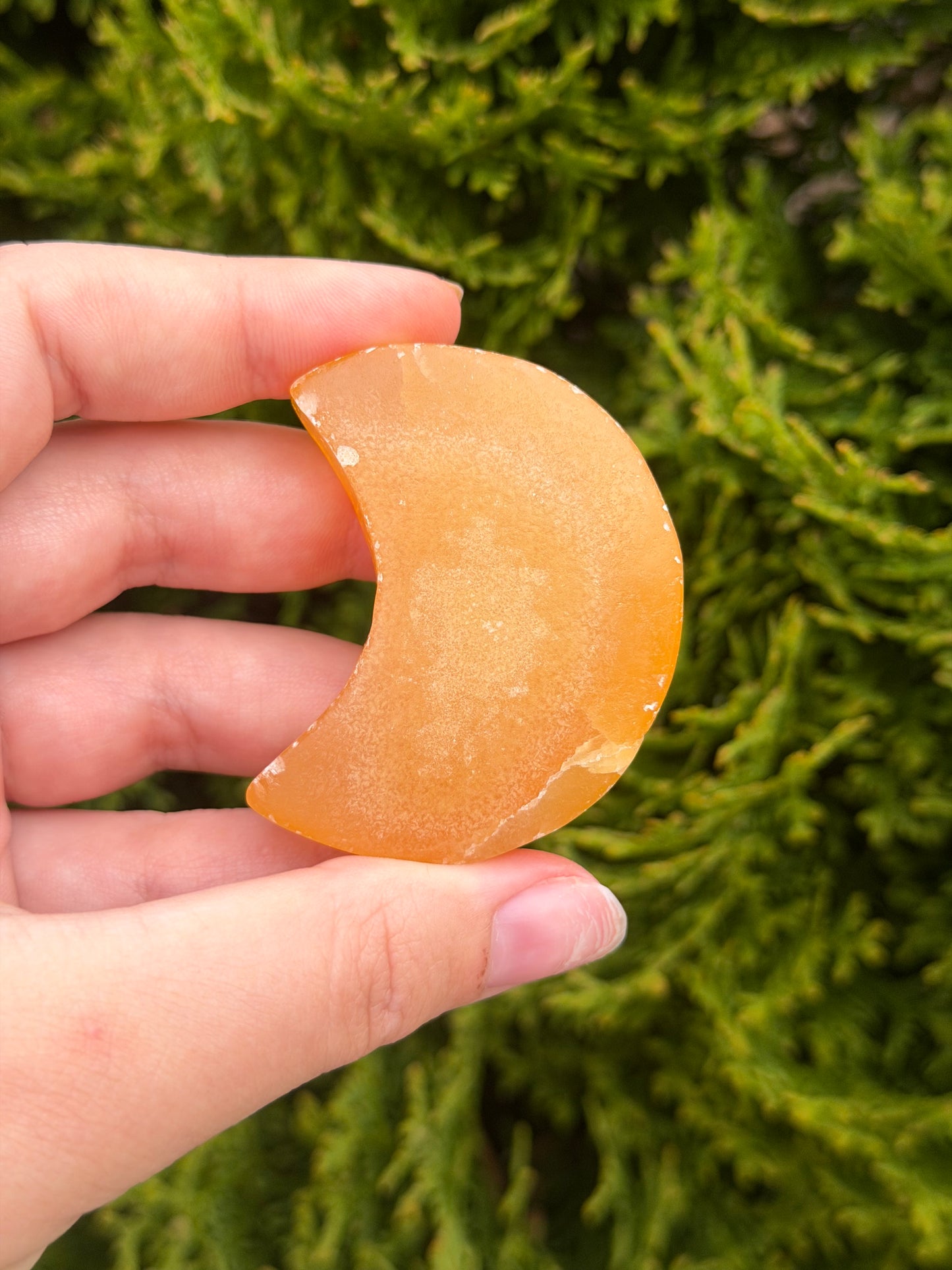 Orange Calcite Moon 3