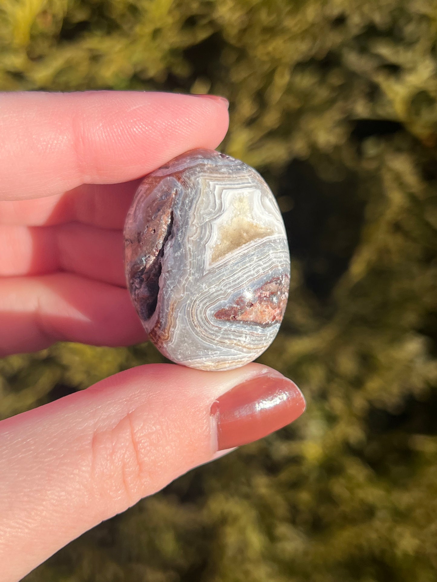 Mexico Lace Agate Tumbled Stone