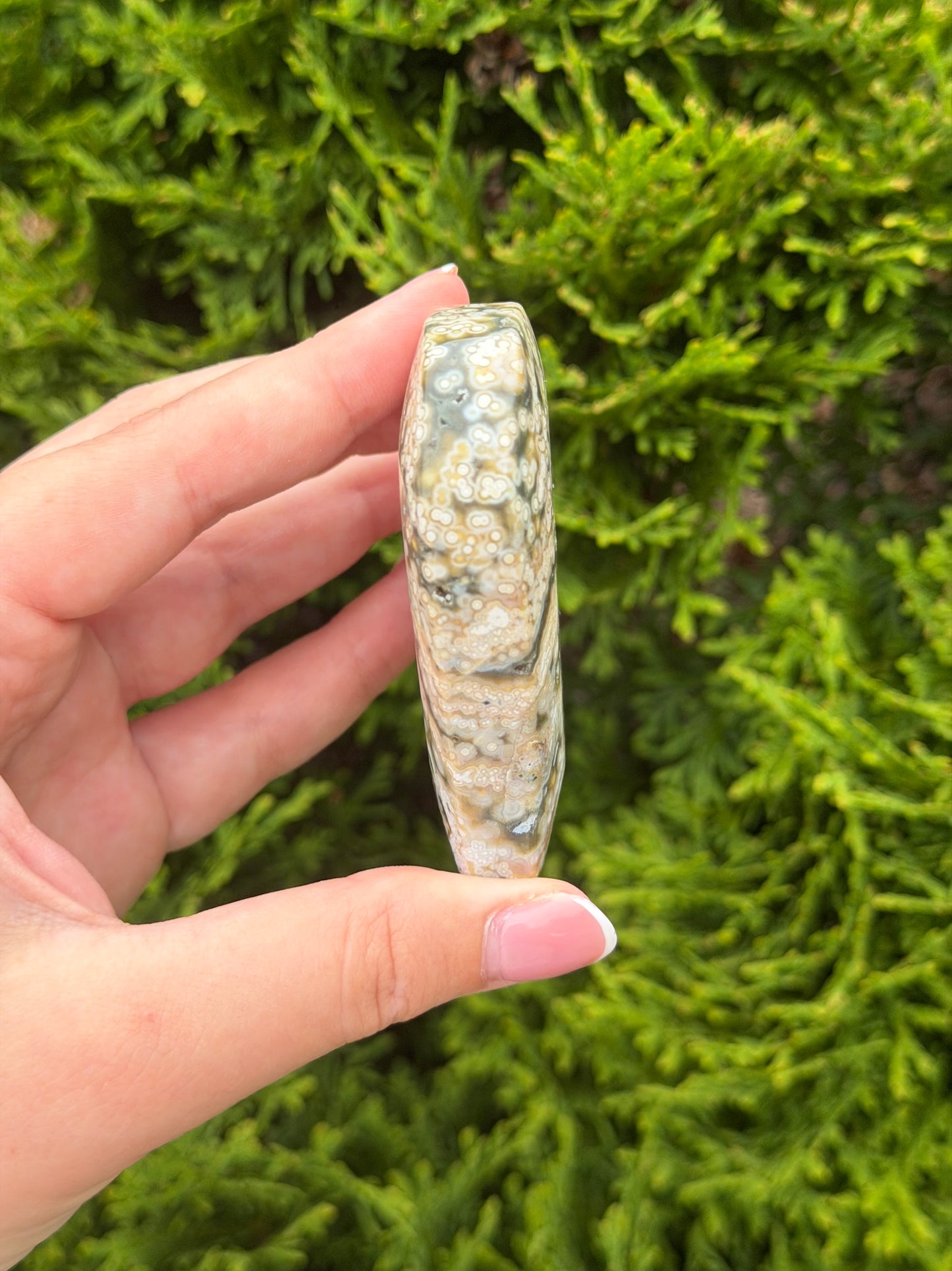 Bubble Orbicular Ocean Jasper Heart 2