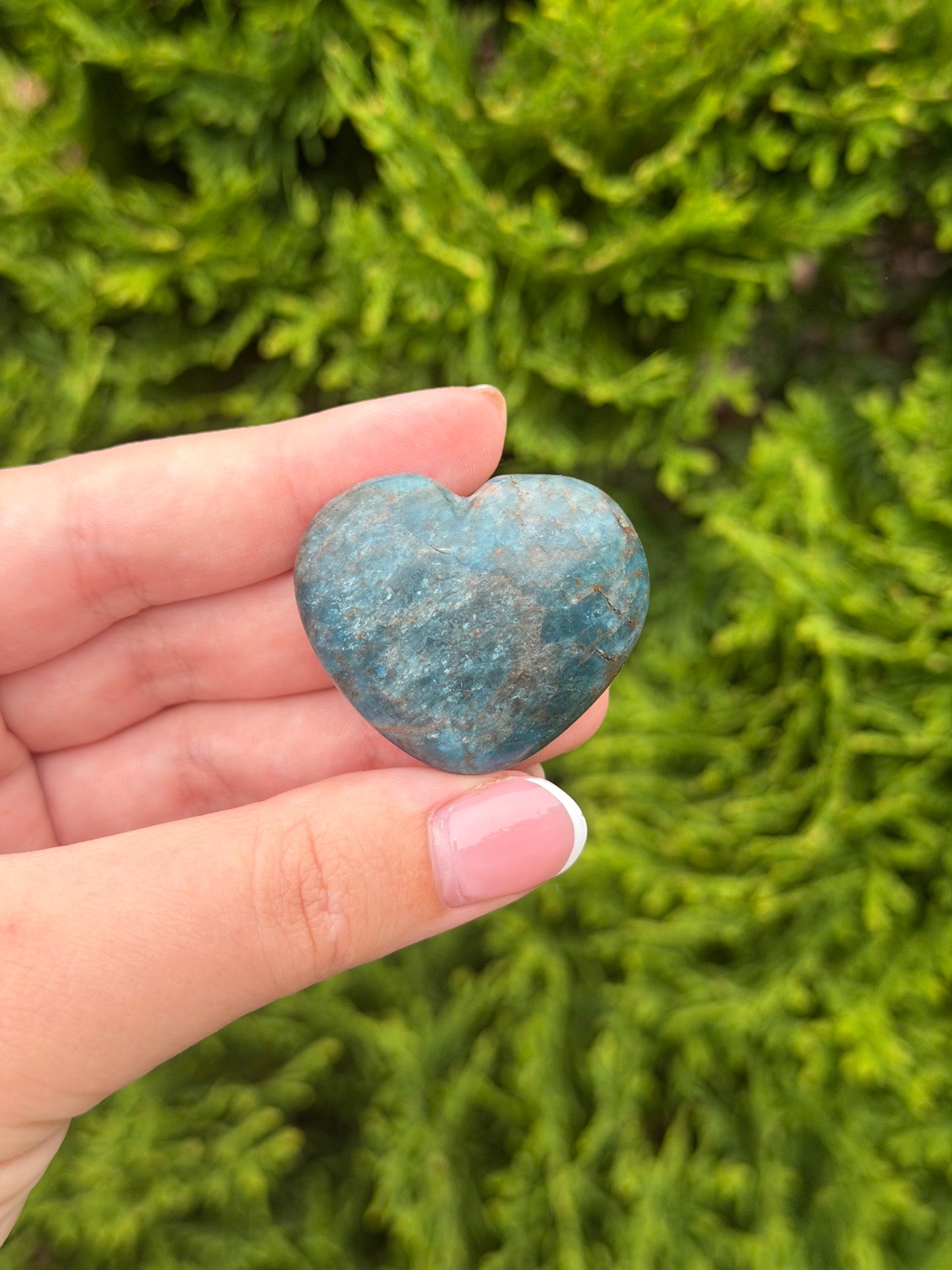 Mini Blue Apatite Heart