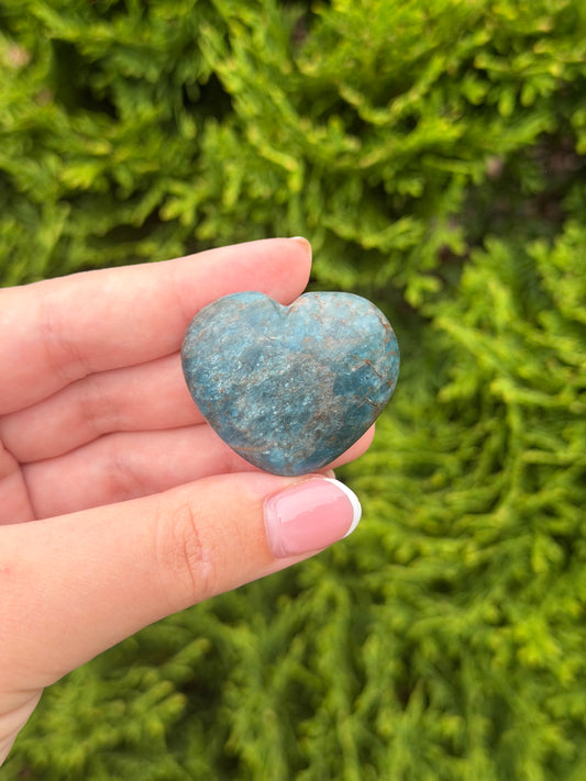 Mini Blue Apatite Heart