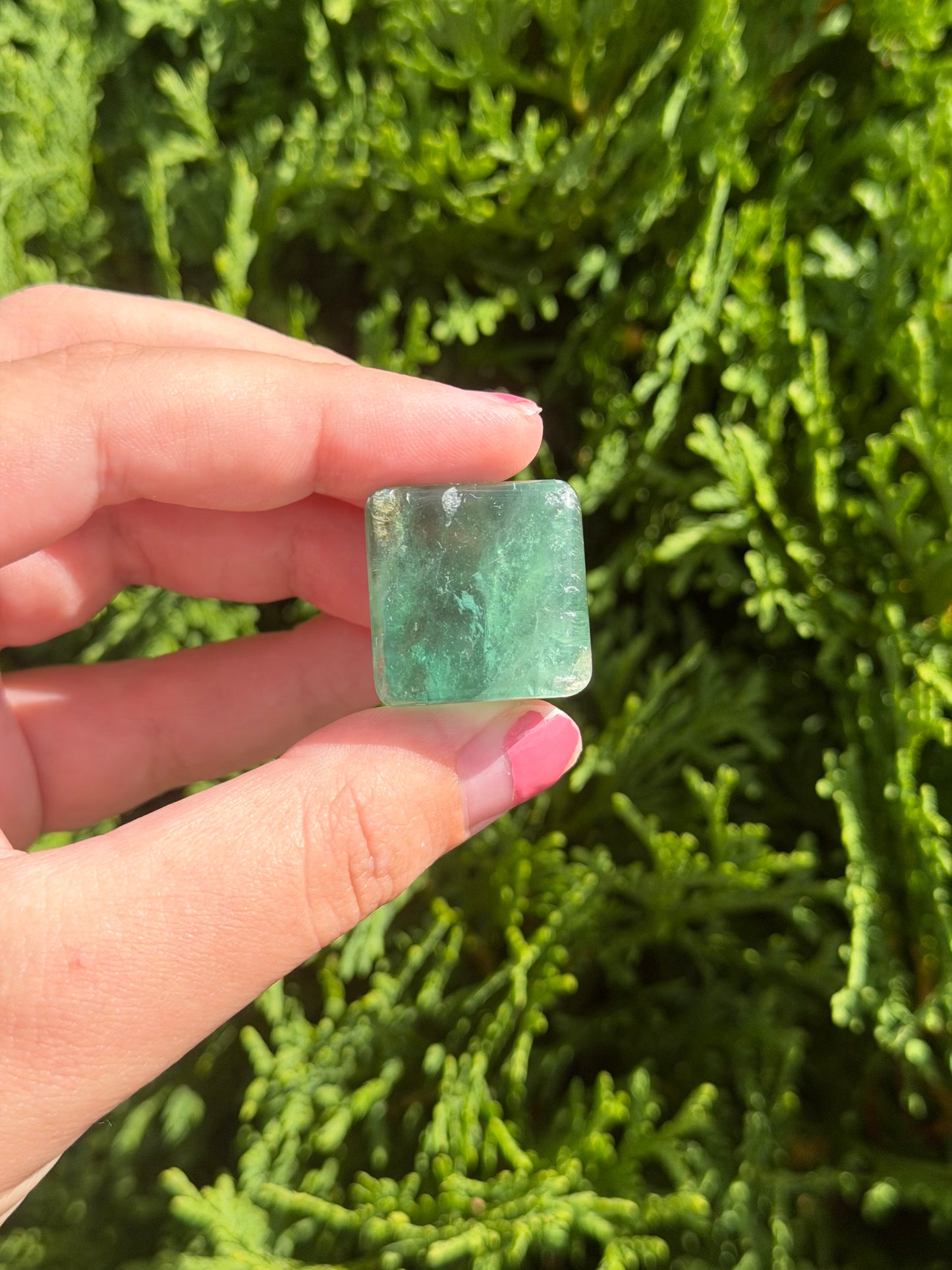 Green Fluorite Cube