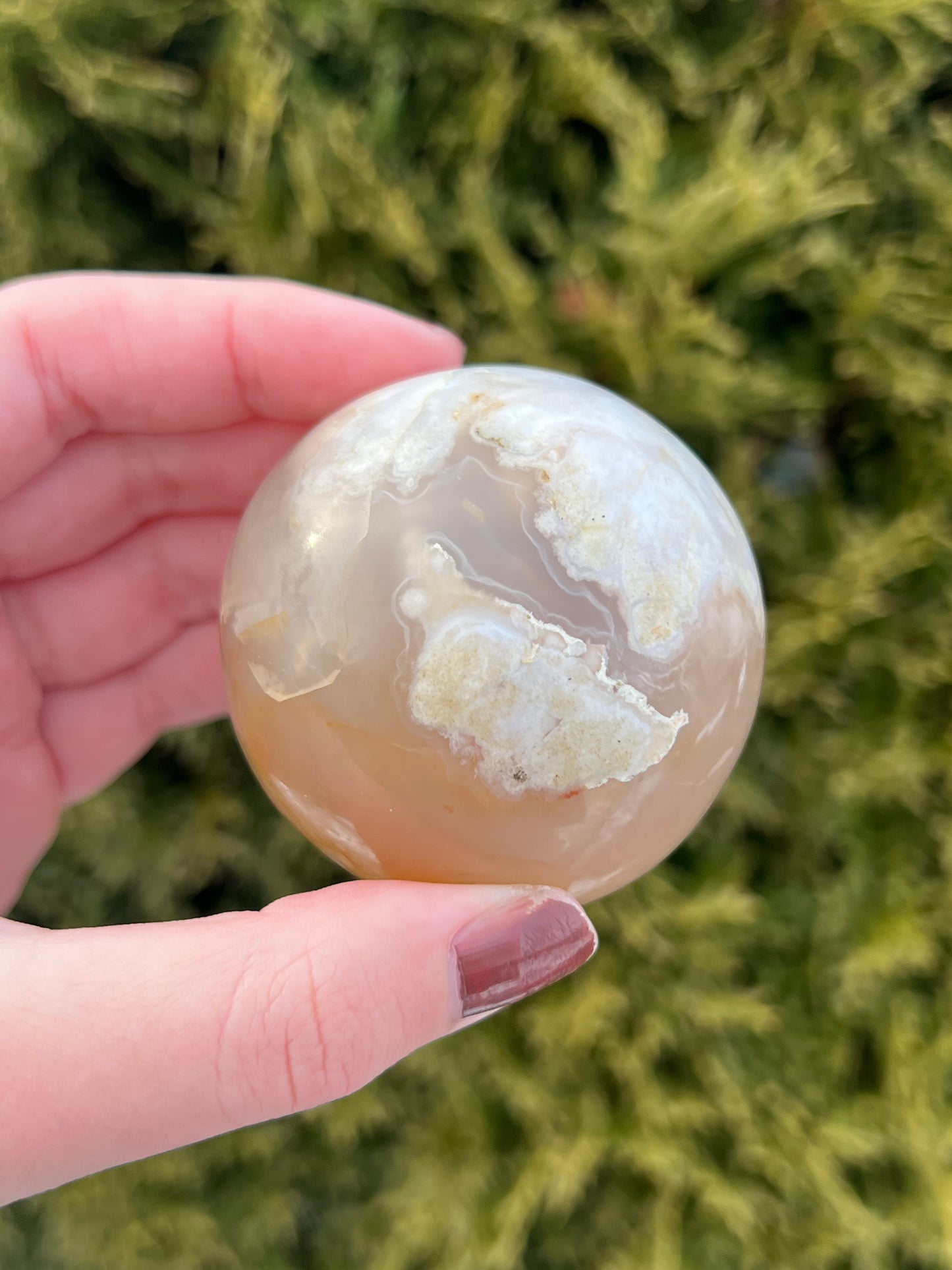 Flower Agate Sphere 1
