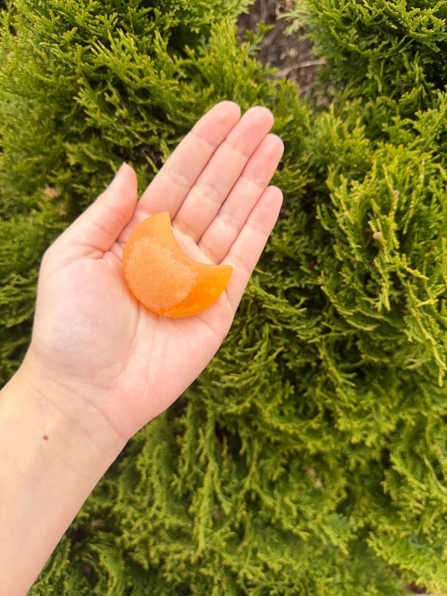 Orange Calcite Moon 3