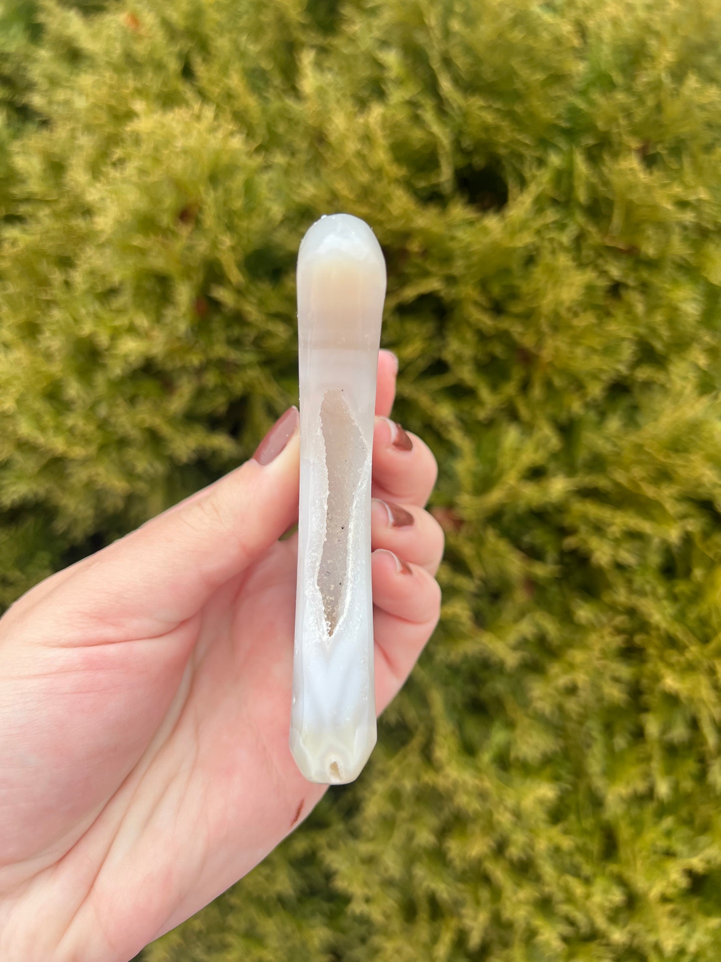 Large Druzy Agate Moon
