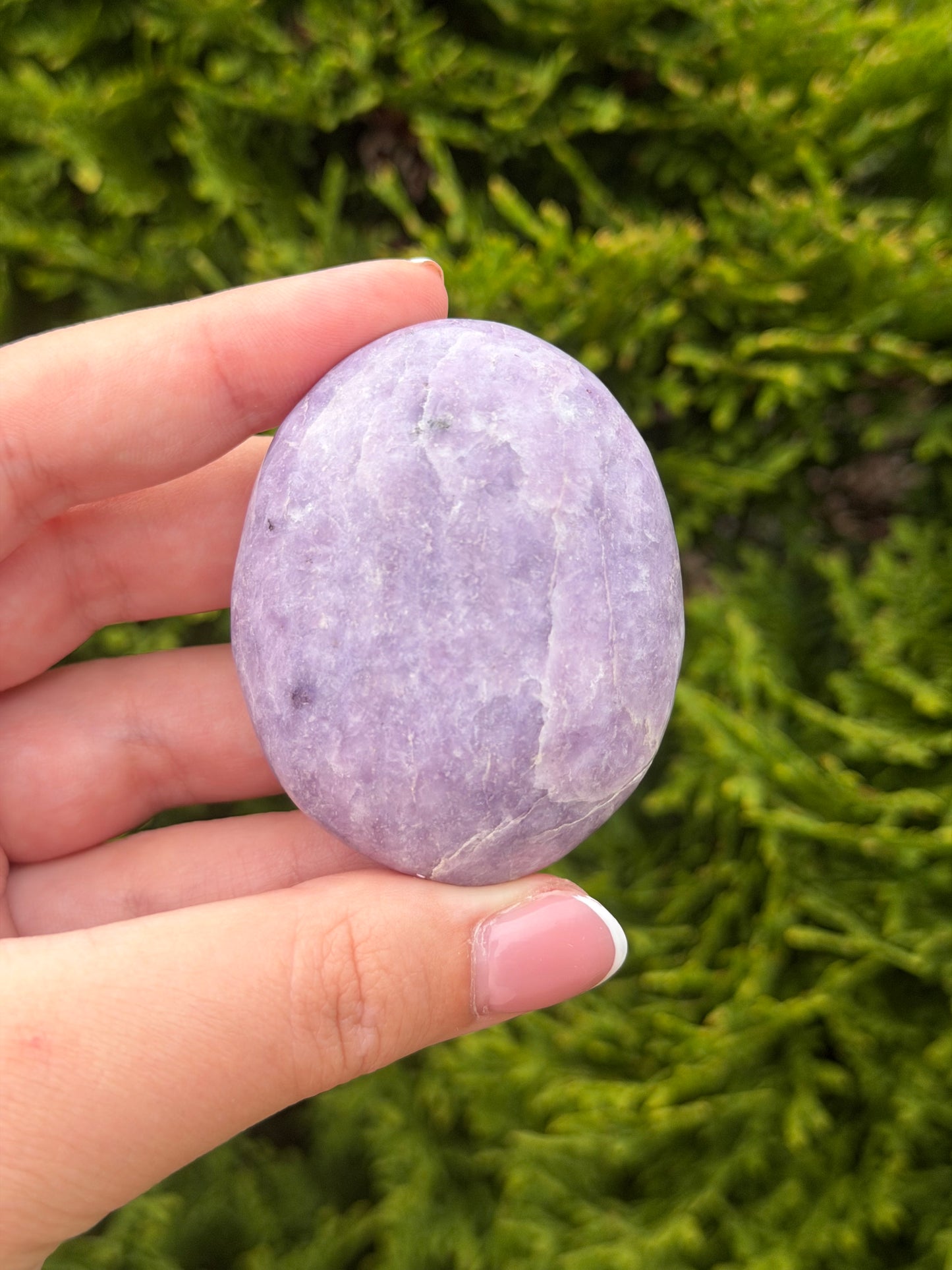 Lepidolite Palm Stone