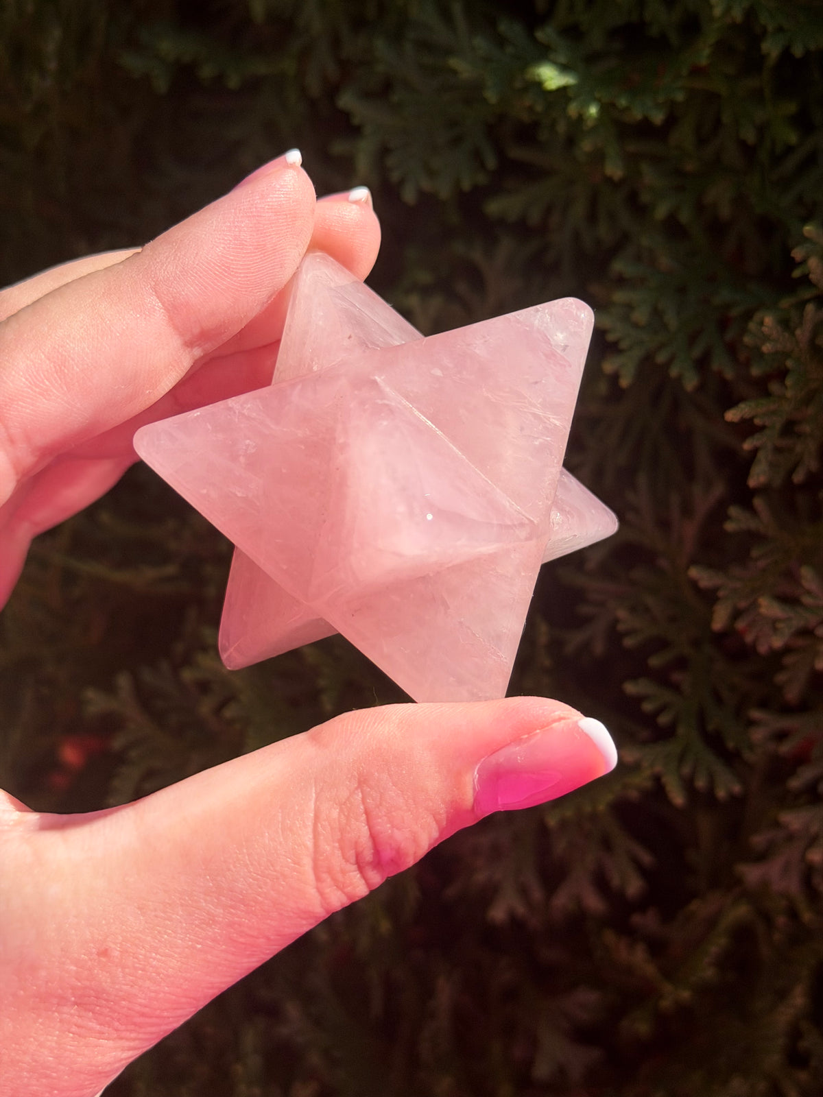 Rose Quartz Merkaba
