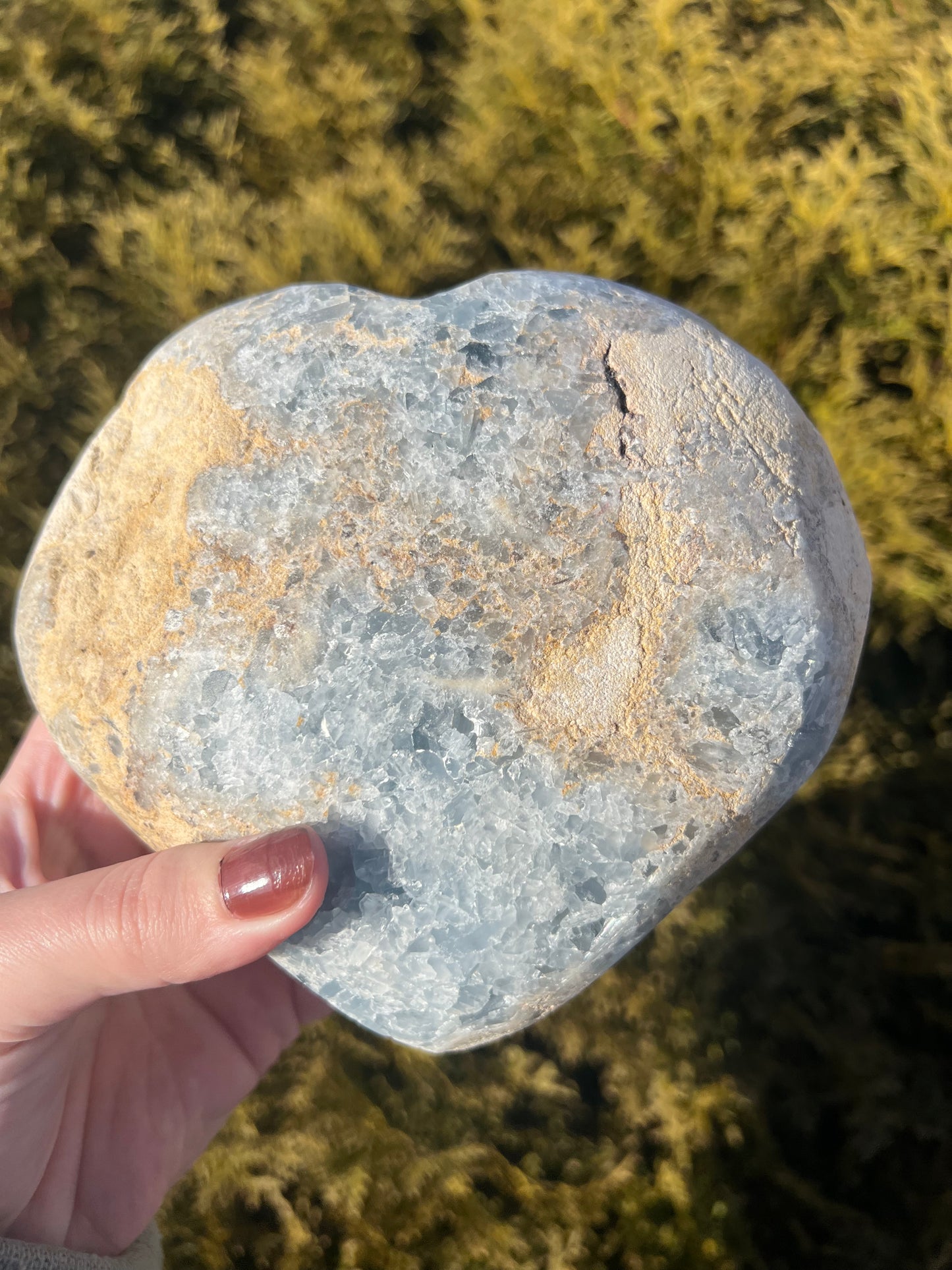 Large 4lb Celestite Heart Cluster