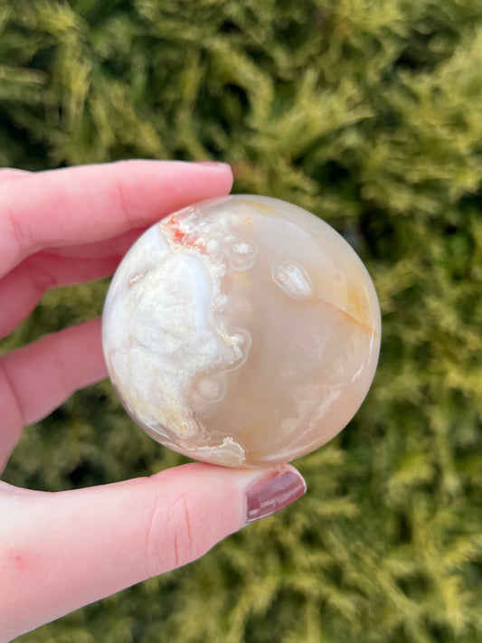 Flower Agate Sphere 1