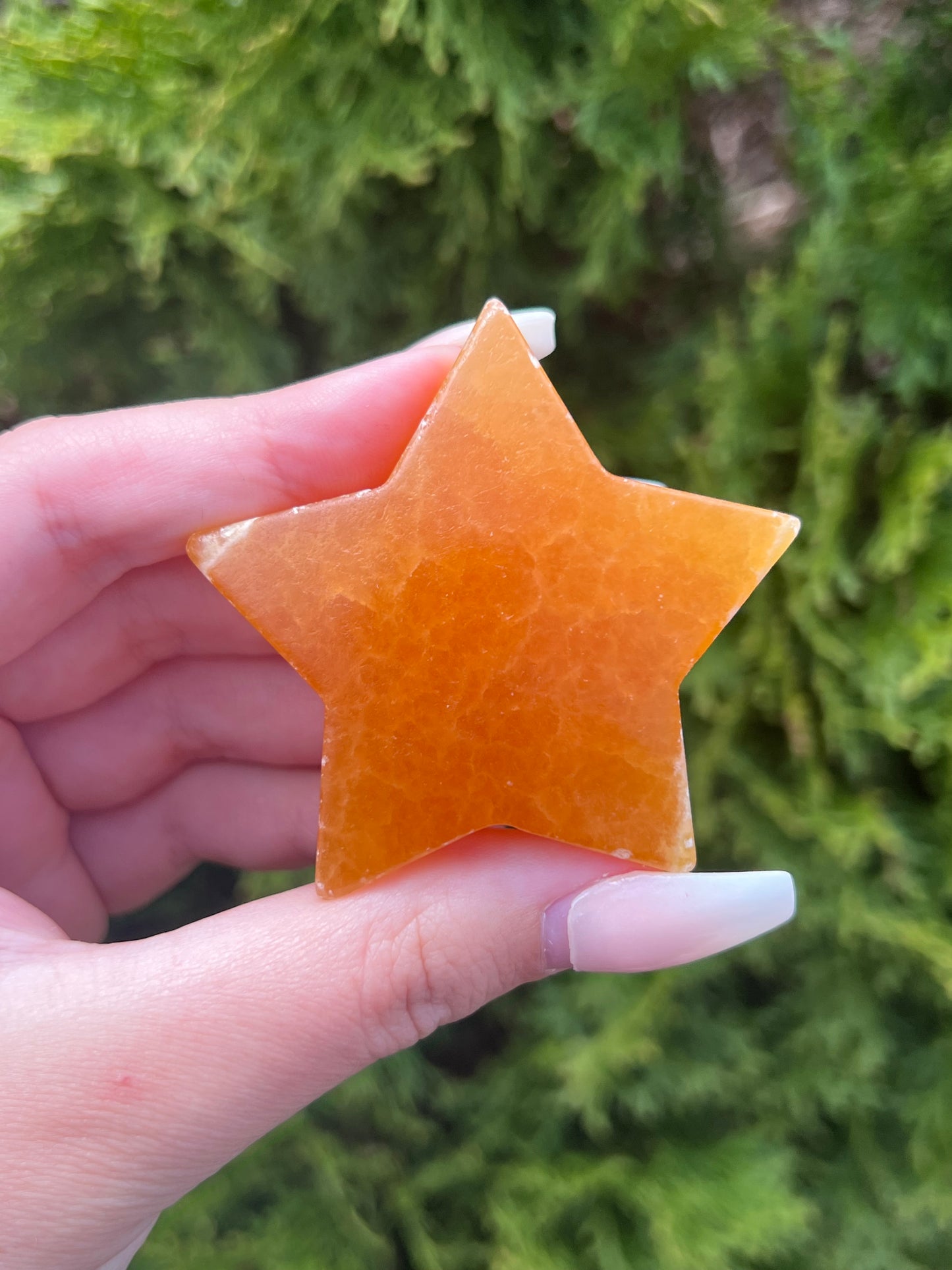 Orange Calcite Star
