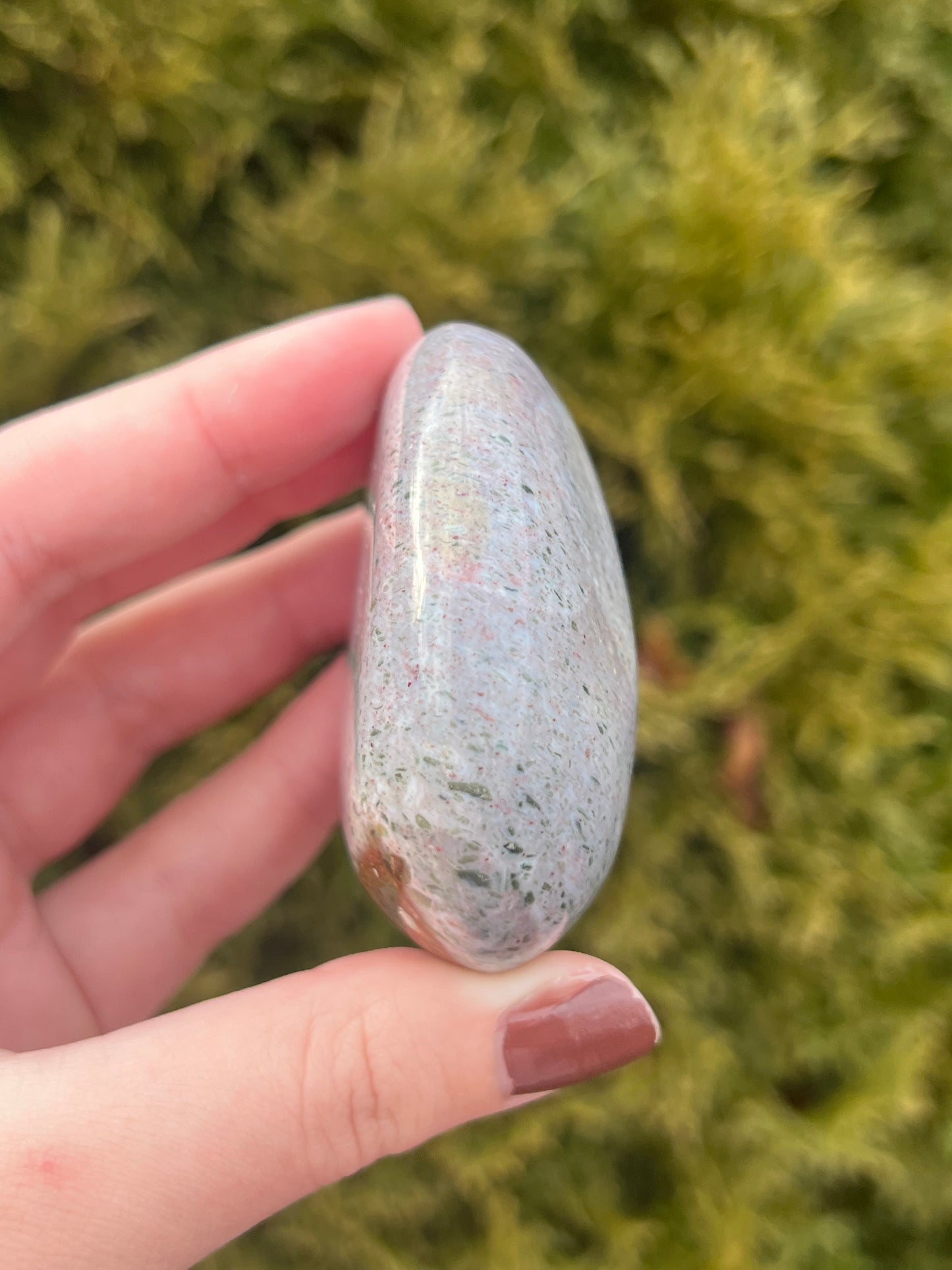Large Ocean Jasper Palm Stone