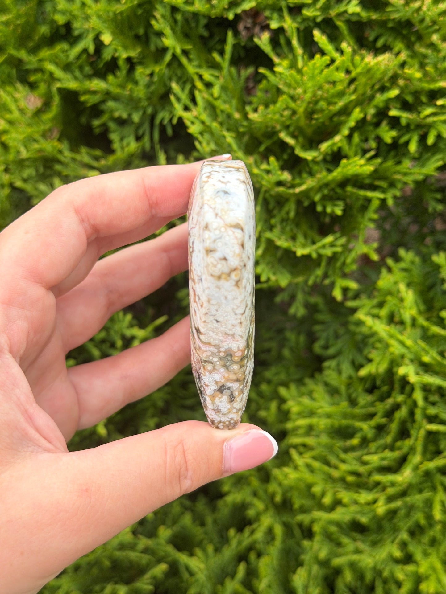 Bubble Orbicular Ocean Jasper Heart 2