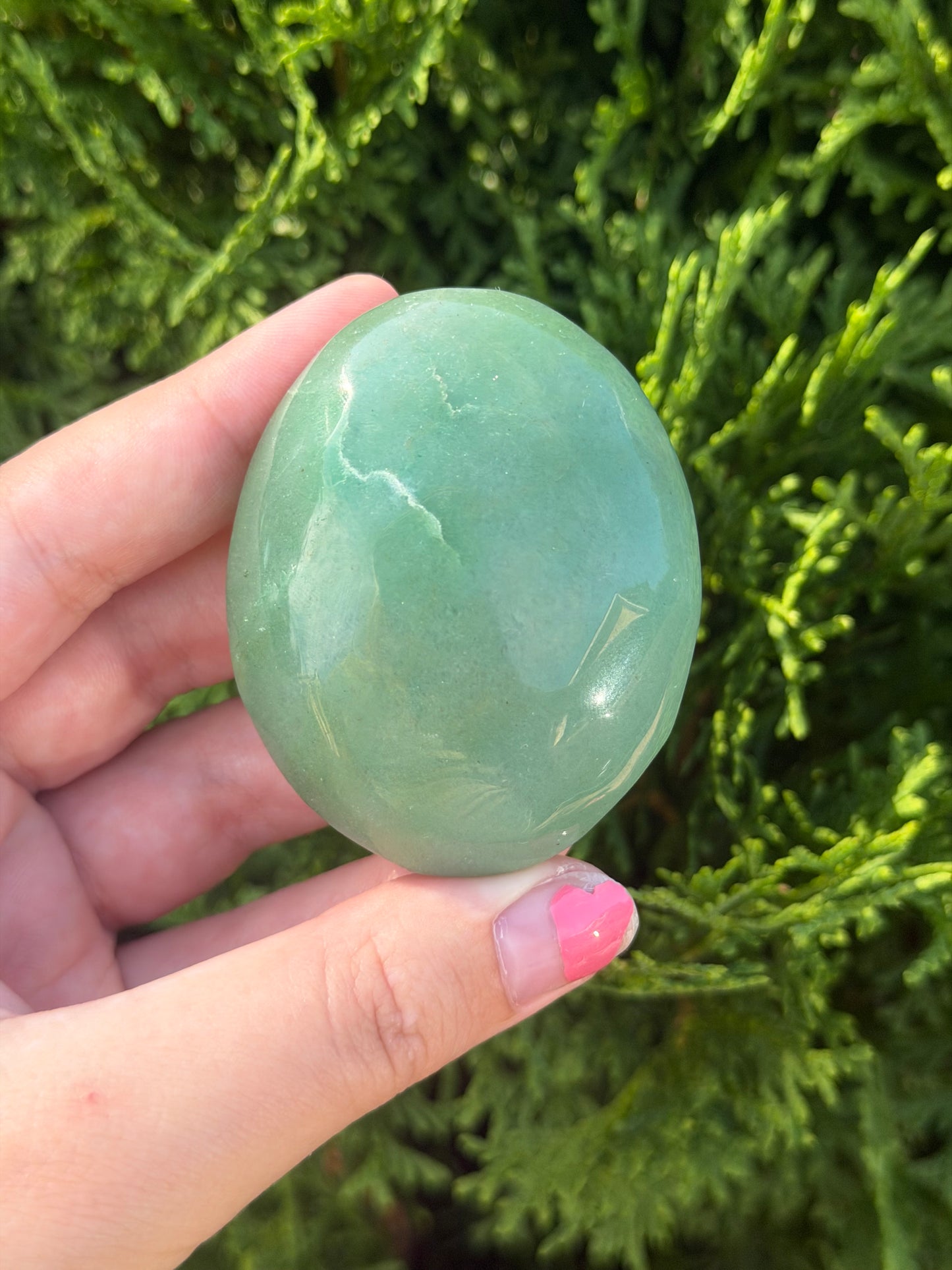 Green Aventurine Palm Stone