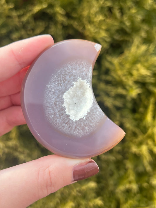 Druzy Agate Moon