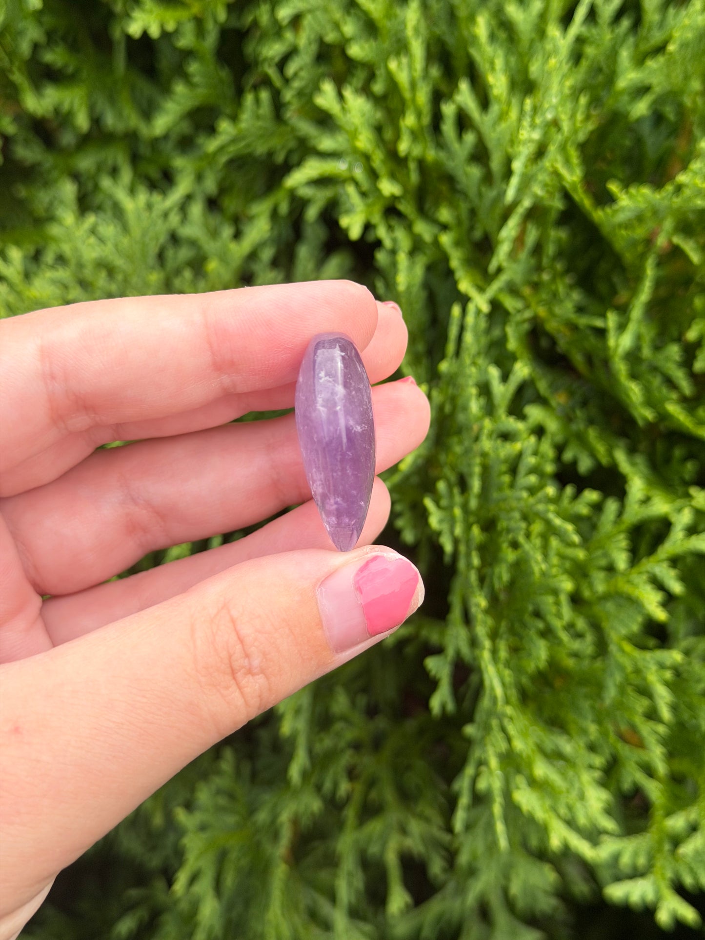 Purple Fluorite Mini Heart