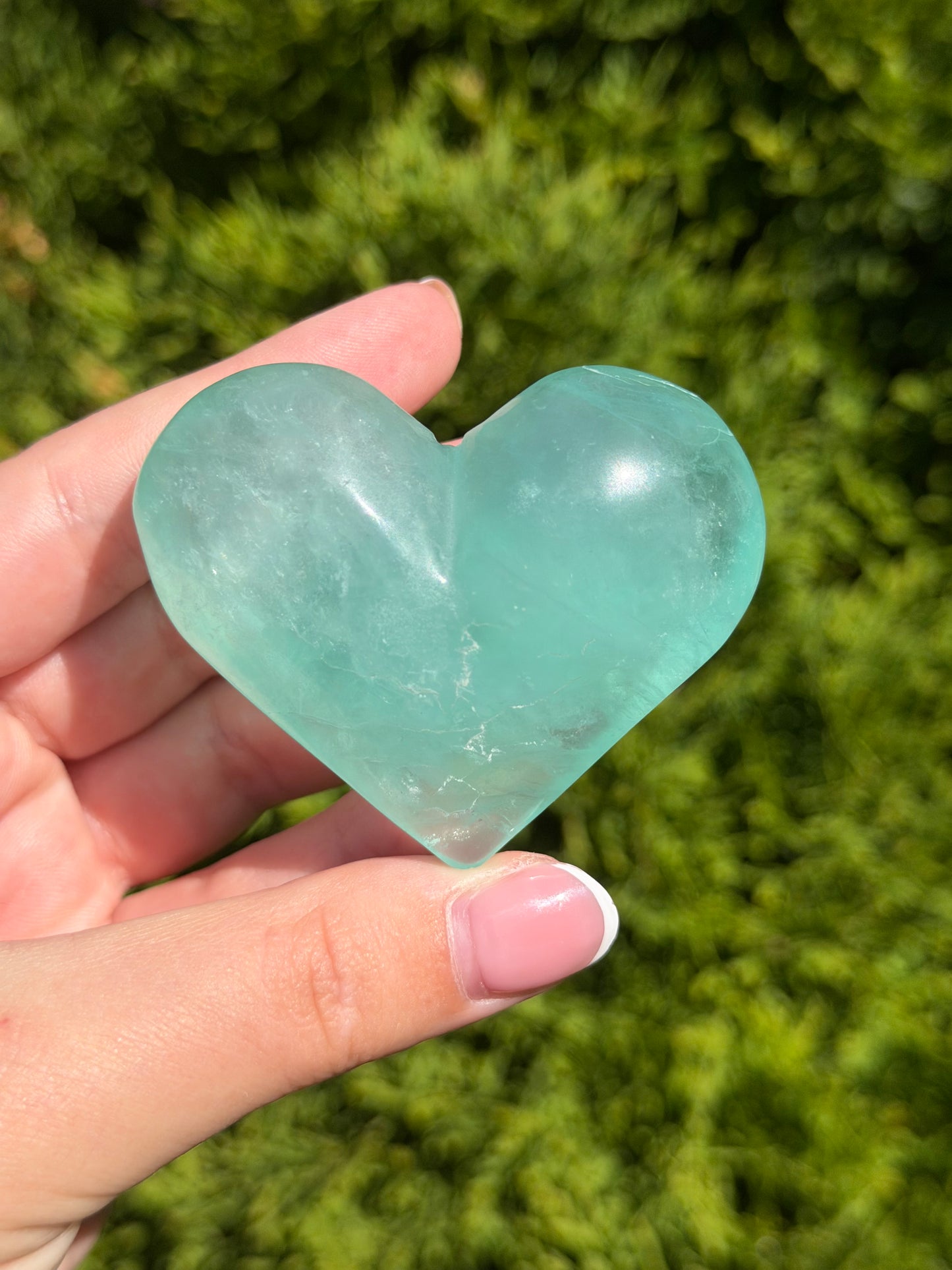Green Fluorite Heart