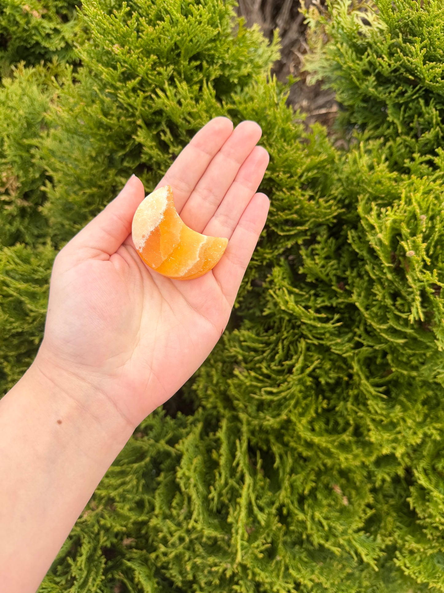 Orange Calcite Moon 2